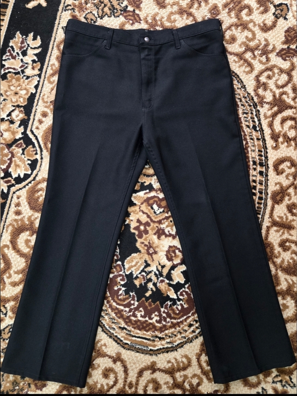 Wrangler Pleated Polyester Dress Pants Western Trousers Slacks Cowboy Retro